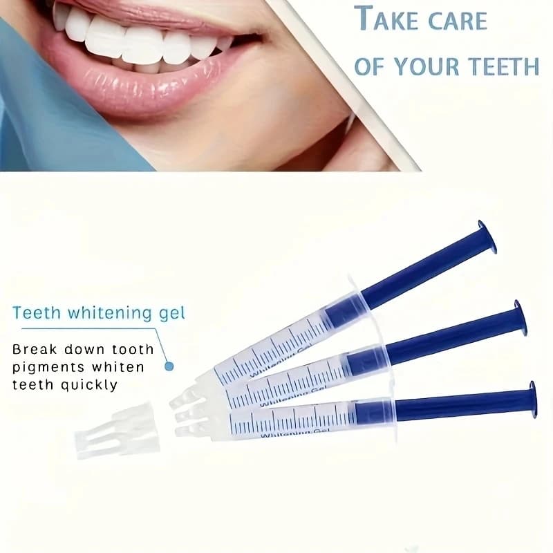 White Home Cream Teeth whitening Siringa Teeth whitening gel Siringa PAP with needle pipe box PAP