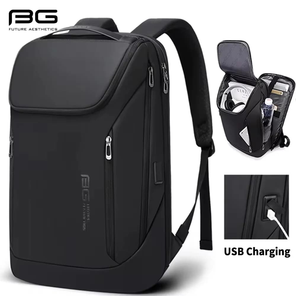 BANGE Zaino per laptop impermeabile antifurto 17 Borsa per computer Zaini da viaggio per escursionismo d'affari Zaino per scuola Mochila per uomo