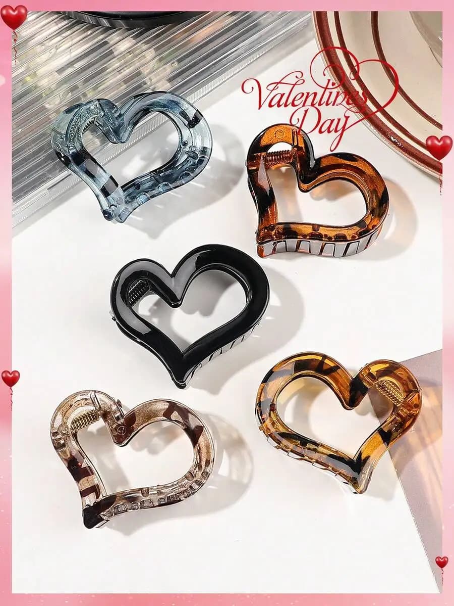 5pcs Semicircle Design Fashion Hair Claw For Daily Casual Outing Wear Summer Claw Clips Hair Clips Hair Jaw Clip Hair Clamps