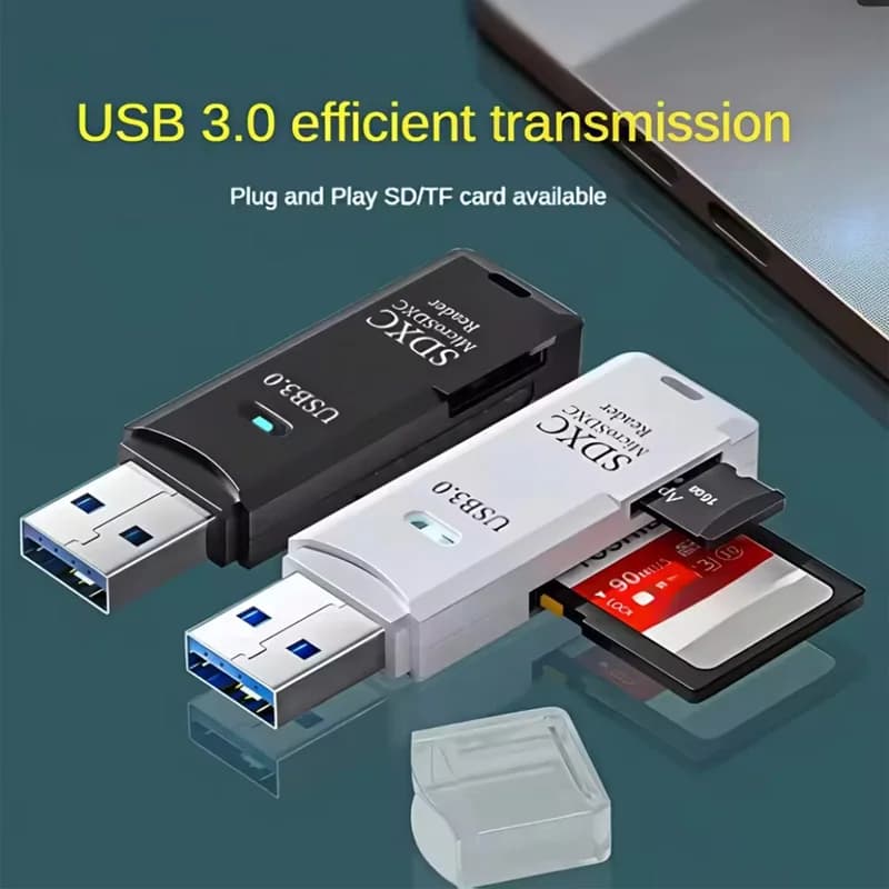 2 in 1 USB3.0 Card Reader Dual Slot SD TF Micro SD Card Adapter High Speed Cardreader TF Memory For PC Desktop Laptop Notebook