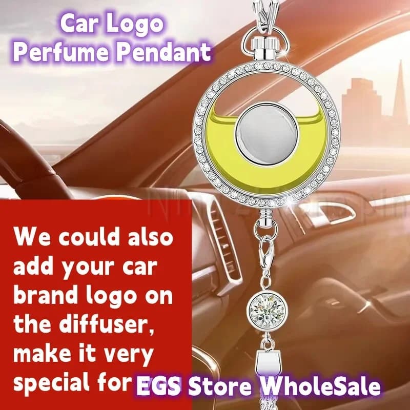 aromatherapy with auto logo perfume pendant for audi A3 A4 A5 A6 A7 A8 Q2 Q3 Q7 Q8 etc or customize the logo