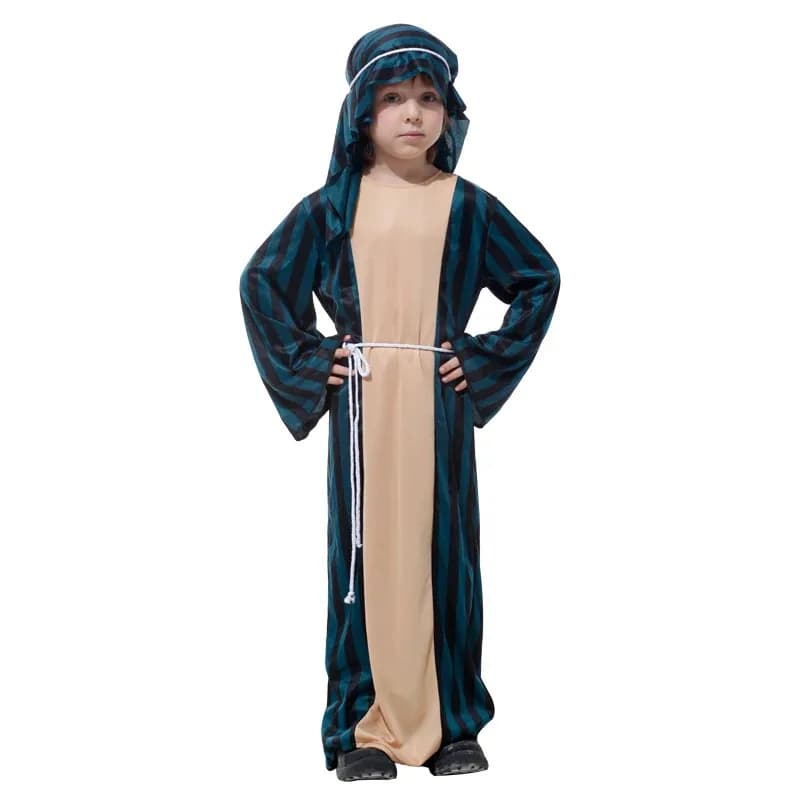 Costume da pastore Joseph per bambini, presepe, per ragazzi, Halloween, Purim, carnevale, travestimento, festa di Natale