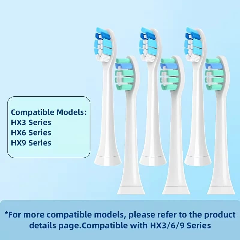 3/6/9 pieces Replacement heads for toothbrush compatible with Philips Sonicare Electric toothbrush Head 1100 2100 4100 5100 5300