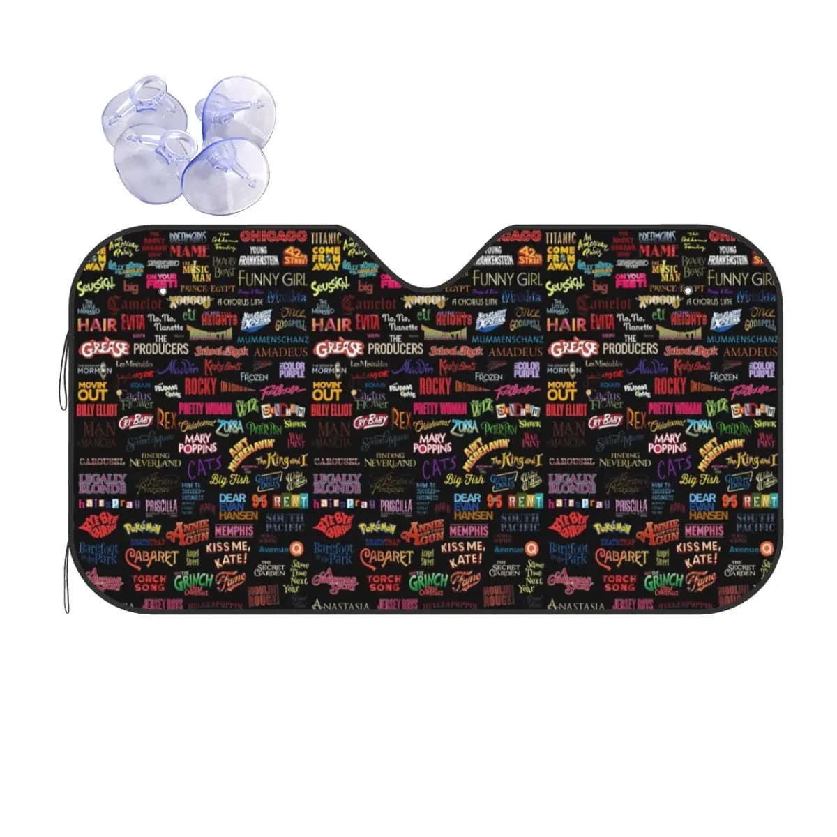 Broadway Musicals Parasole Parabrezza Parabrezza anteriore per auto Finestra Parasole Accessori Coperture