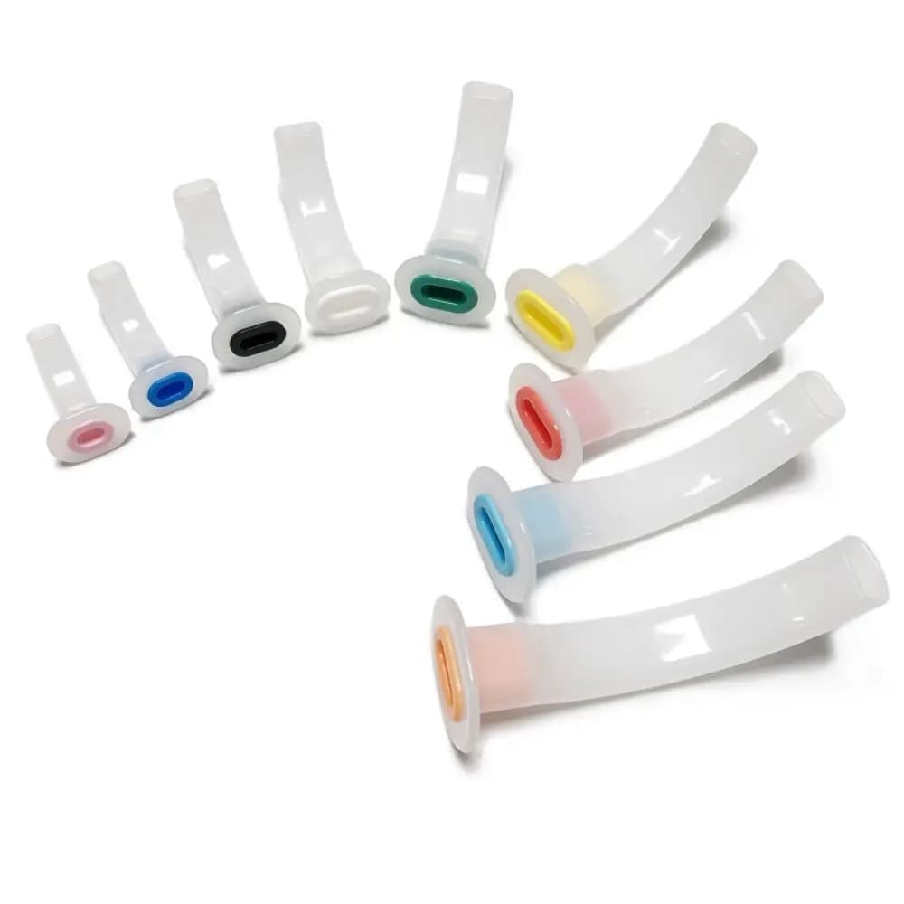 Cannula Orofaringea Monouso, Tubo per Vie Aeree Codificato a Colori, Guida per Vie Aeree Orali con Bordi Lisci, Tubo per Vie Aeree Miste