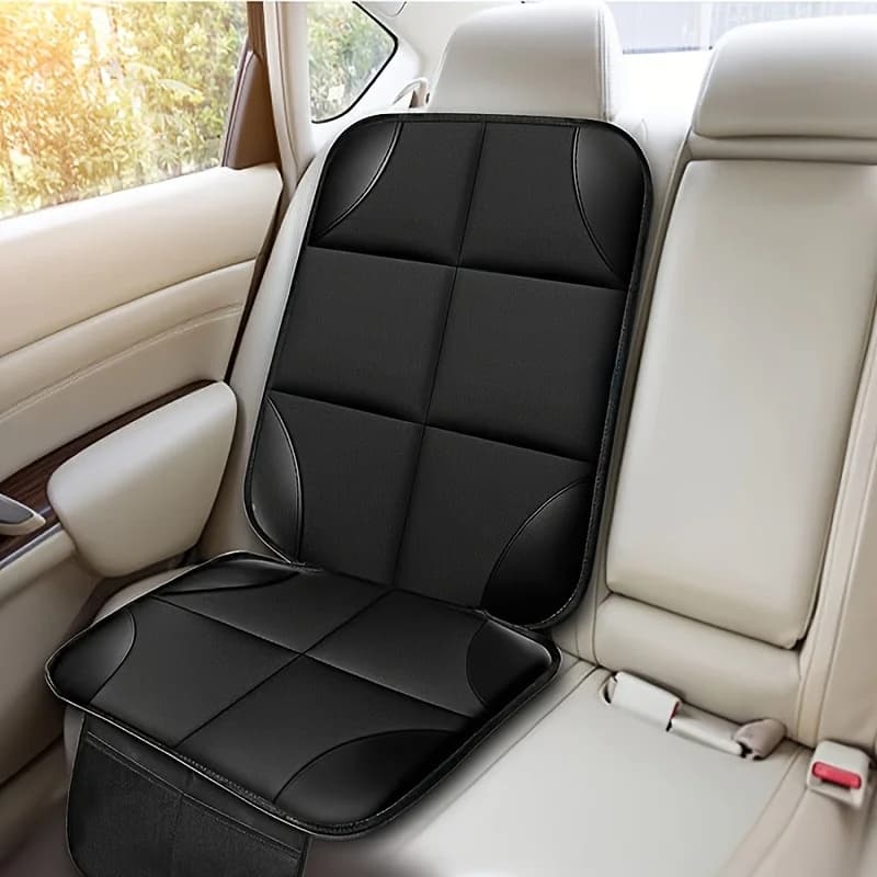 Waterproof Oxford Car Seat Protector Mat, Anti‑Slip Anti‑Scratch Universal Cover for Baby Child Safety Seat