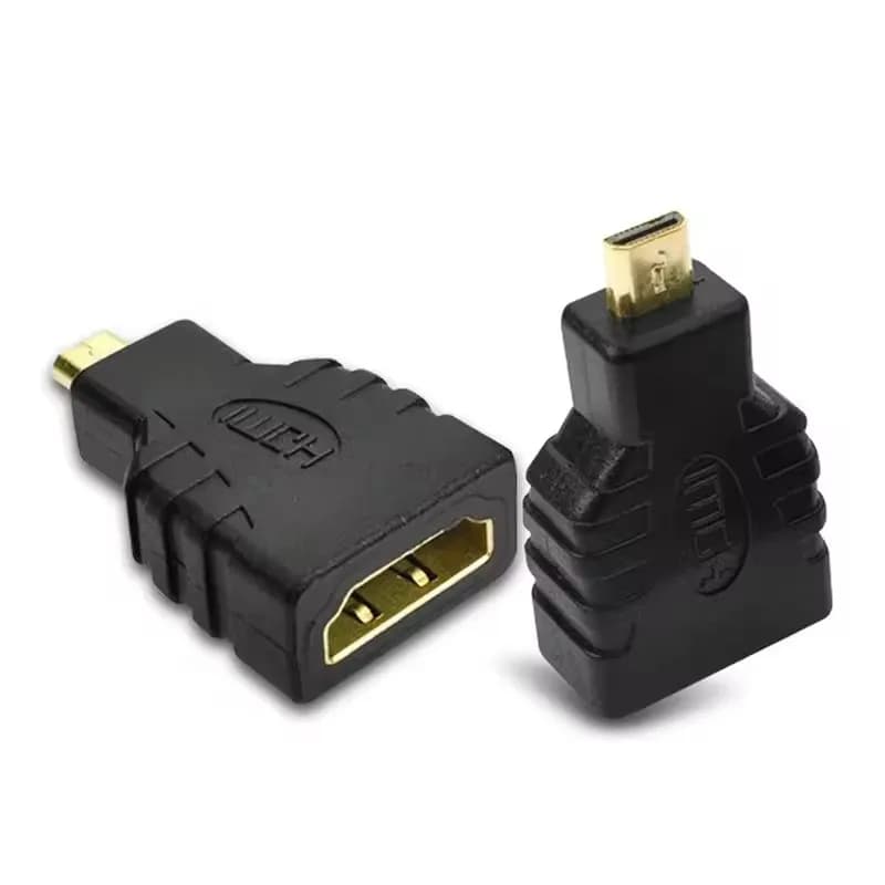 Nuovo adattatore generico da micro HDMI-M a HDMI-F Adattatore convertitori femmina da tipo D a HDMI compatibile con Microsoft Surface