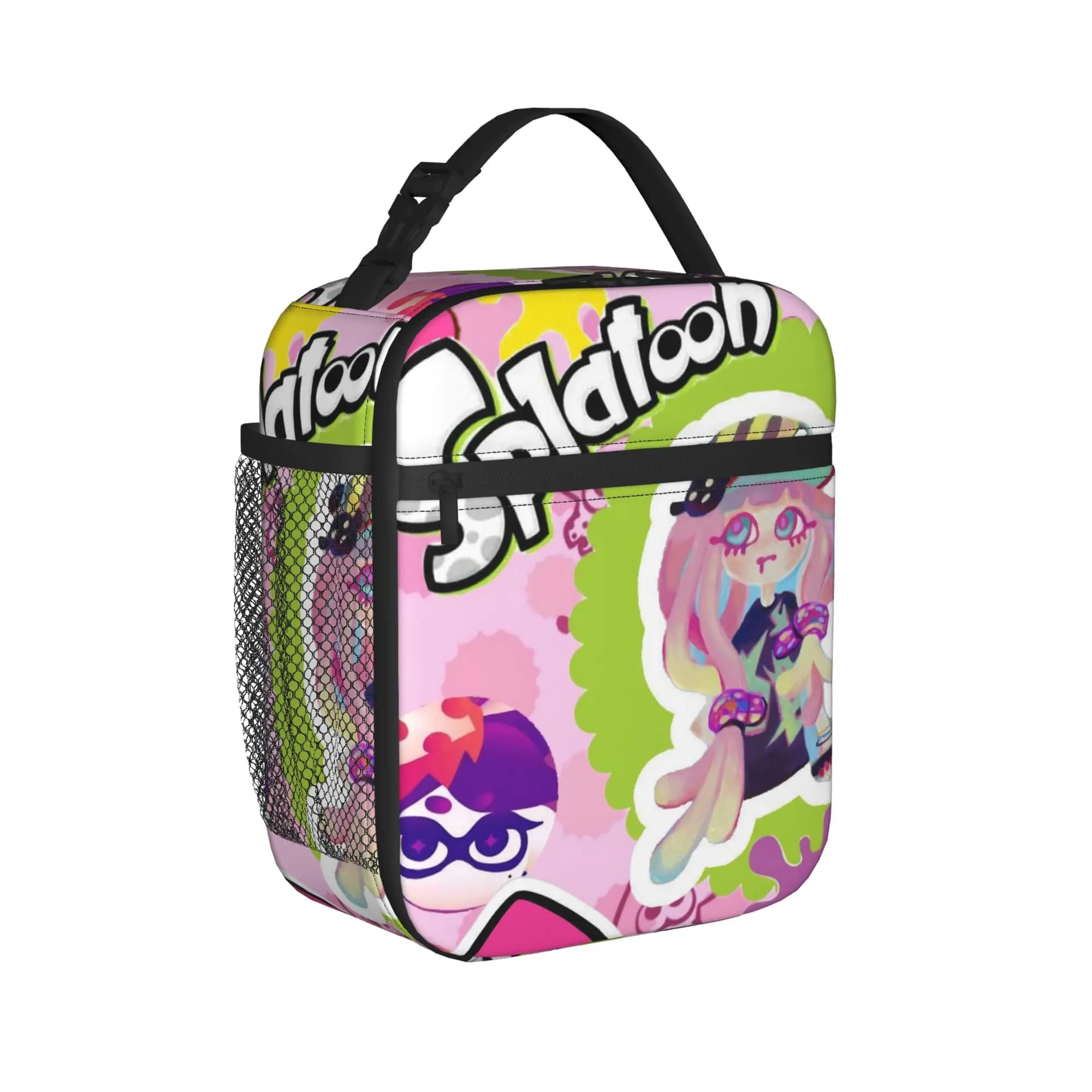 Borse termiche per il pranzo Splatoons Video Game per ufficio, borsa termica portatile per alimenti, contenitori termici per il pranzo
