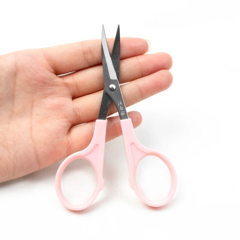 Kit di consegna e installazione accessori mini forbici rosa testa di taglio curva forbici artigianali fai-da-te per sarto in acciaio inossidabile