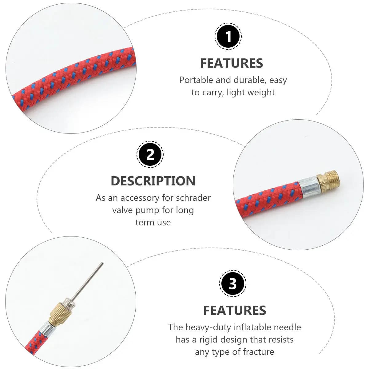14Pcs Heavy Duty Ball Pump Needle Set Universal Pump Adaptor for Football Soccer Basketball Volleyball Yoga Ball Airbed Tyre