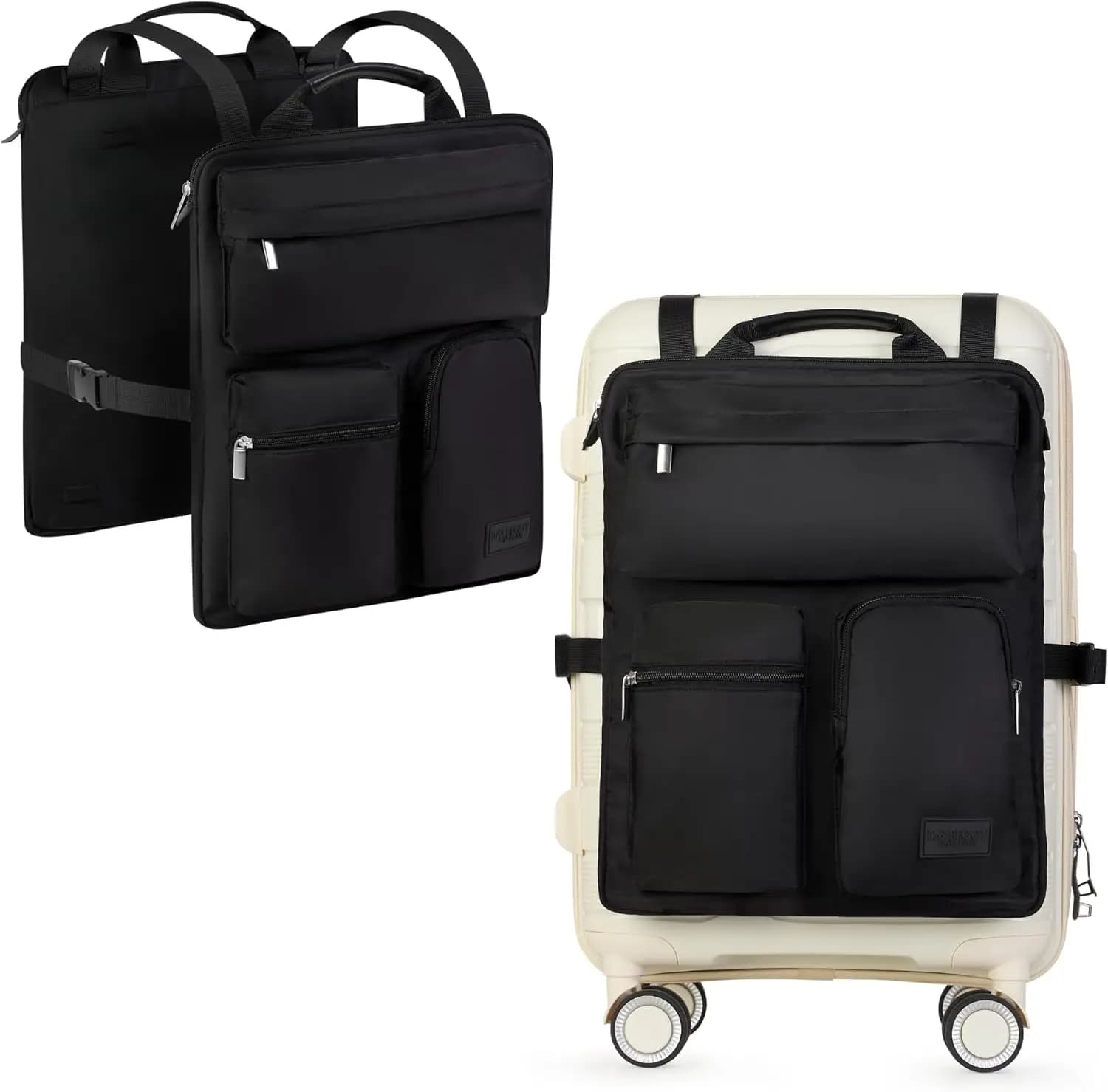Borse portatili per laptop per valigia, borsa di stoccaggio esterna con tracolla regolabile per borsa da trasporto, borsa da viaggio per notebook da 16 pollici