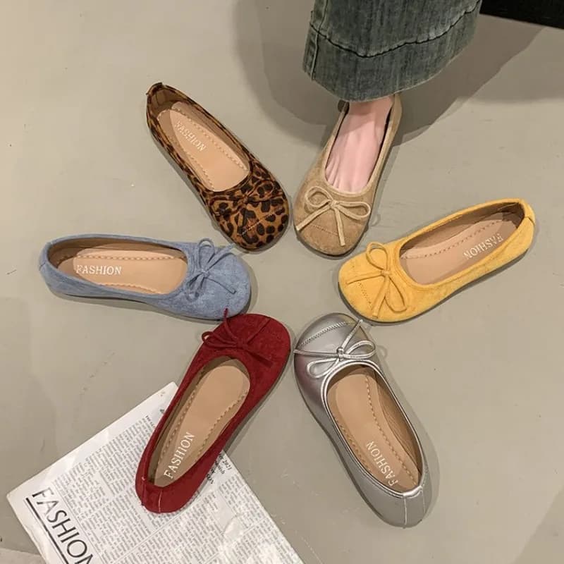 Vintage Bow Soft Bot Balletto Piatto Oes Scarpe Mary Jane da donna Primavera Casual Oes Comodo Tacco basso Lolita Scarpe Calzature Mocassini