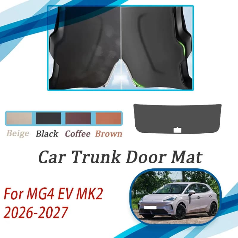 Per MG4 EV Elettrico MK2 2026 2027 Auto Portellone Pad Anti-sporco Tronco Zerbino Copertura In Pelle Cargo Boot Portellone di Coda Tappeti Accessories