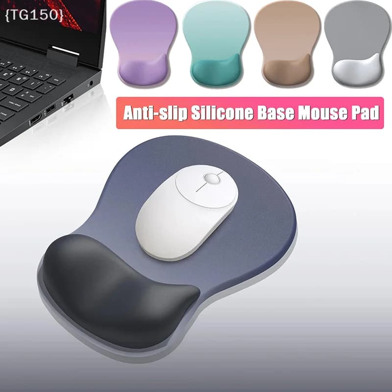 【TG150】Comodo tappetino ergonomico per mouse - Tappetino per mouse da computer in silicone antiscivolo con supporto per il polso sfumato【WT】