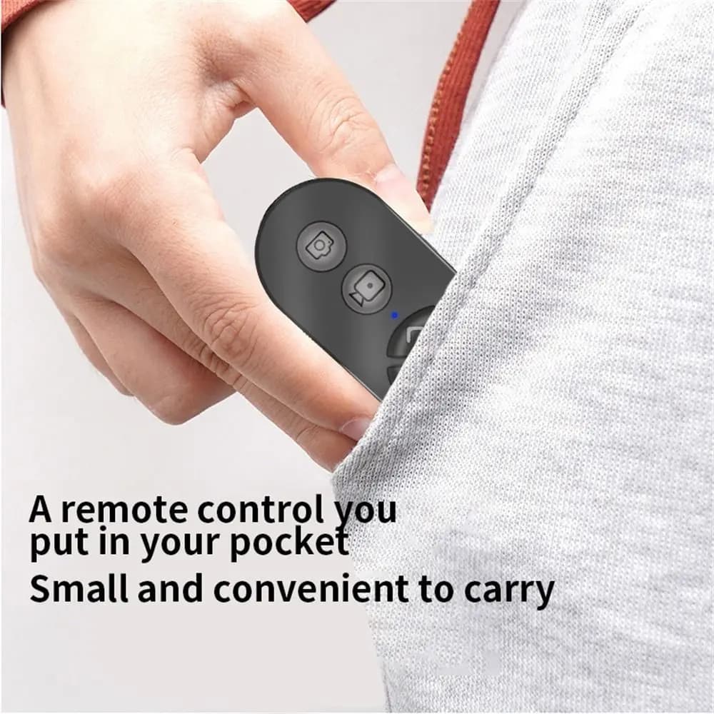 Telecomando Bluetooth per Smartphone, Dispositivo di Scatto Remoto per Selfie, Stick Selfie con Telecomando