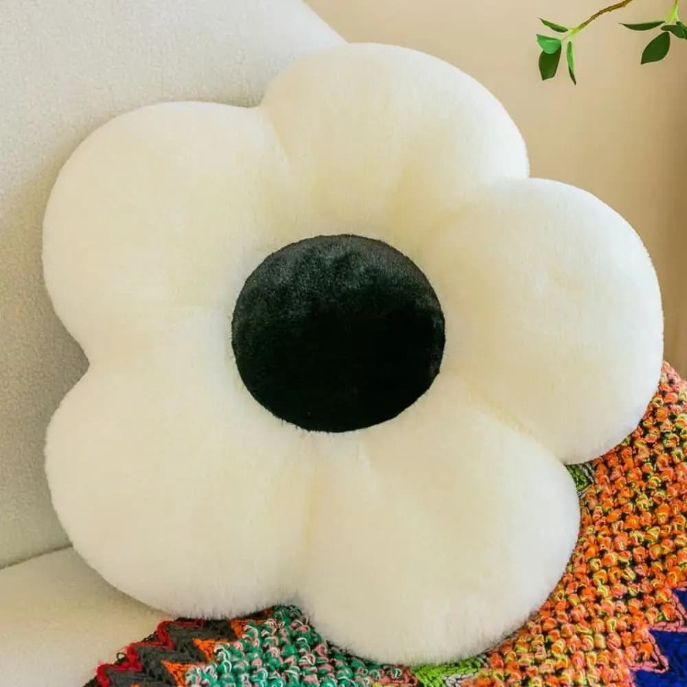 Giocattoli di peluche Cuscino di fiori di margherita in peluche di cotone PP 35 cm Cuscini da viaggio in 9 colori Cuscino di tiro a forma di girasole