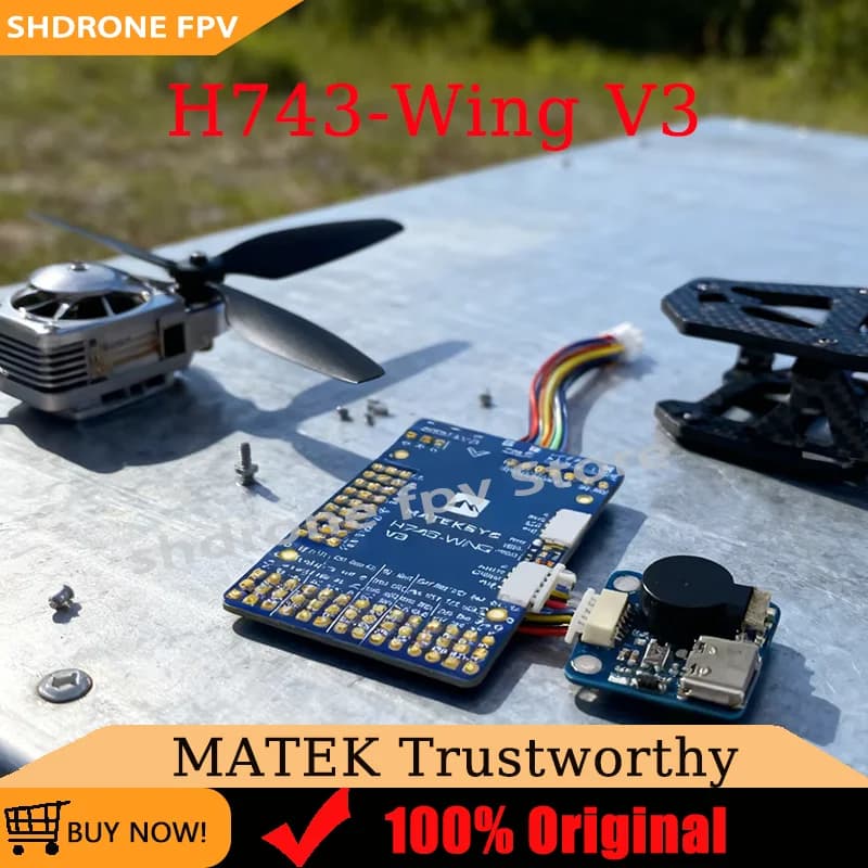 Controllore di Volo MATEK H743-WING V3 STM32H743VIT6 3-8S con OSD Integrato e Blackbox per Droni RC Multirotor e ad Ala Fissa