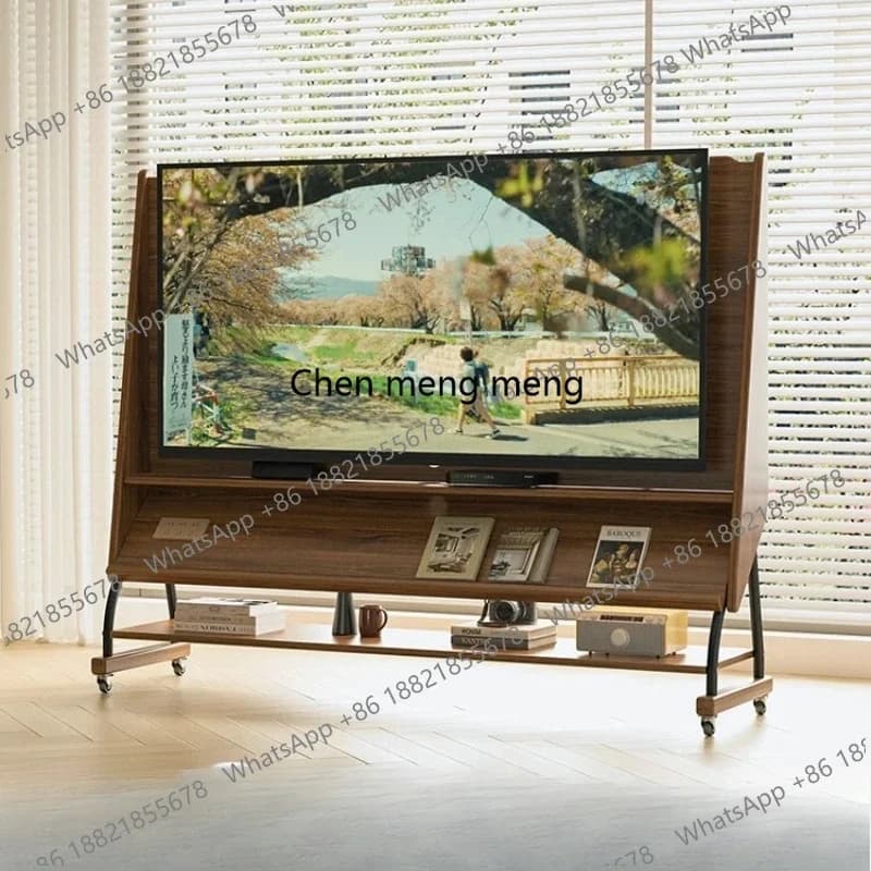 Great discount Bookshelf Modern Tv Stand Storage Wooden Design Center Support Monitor Stand Living Room Soporte Tv De Pie Furnit