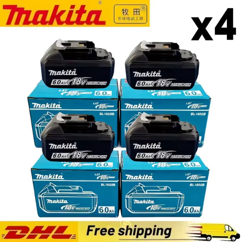 💥 Batteria al Litio Originale Makita 18V 6.0/5.0Ah BL1840 BL1830B BL1850B BL1850 BL1860 BL1815, Ricambio 100% Autentico