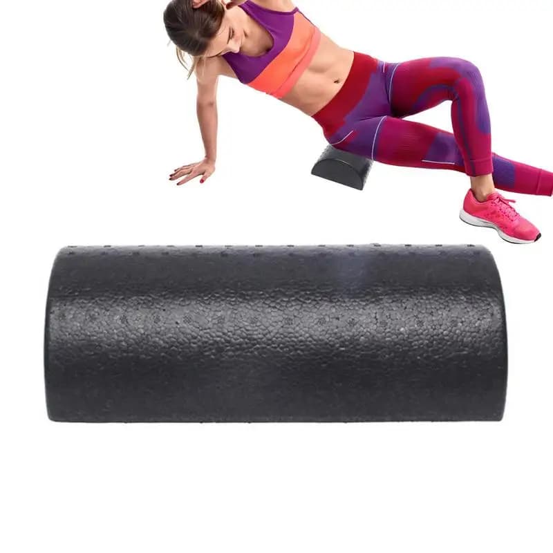 1pc 30cm Half Round Foam EVA Roller For Yoga Pilates Sport Equipment For Fitness Balance Pad Yoga Blocks With Massage Point Floating