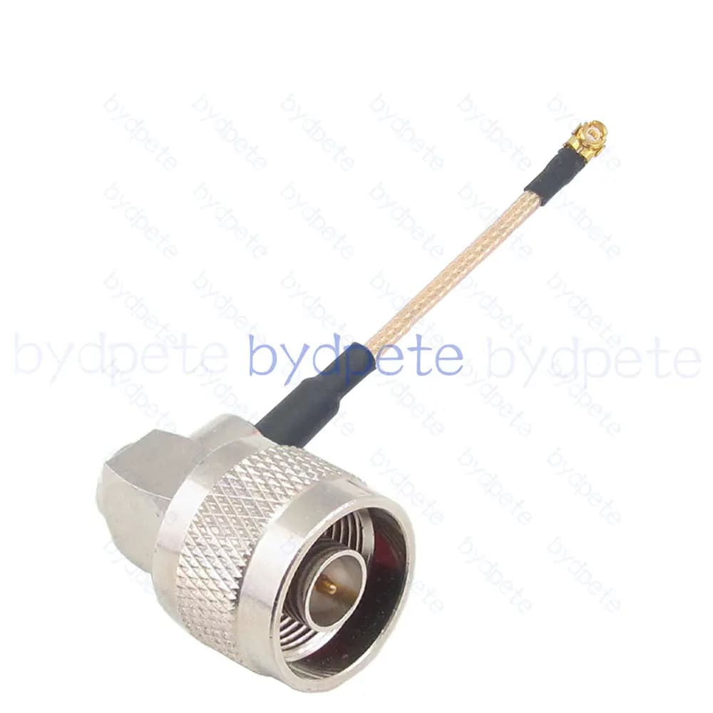 Spina IPX UFL U.FL a tipo N maschio ad angolo retto 90 gradi RG178 Cavo a spirale 50 Ohm RG-178 Antenna Wifi Strand Comunicazione in fibra