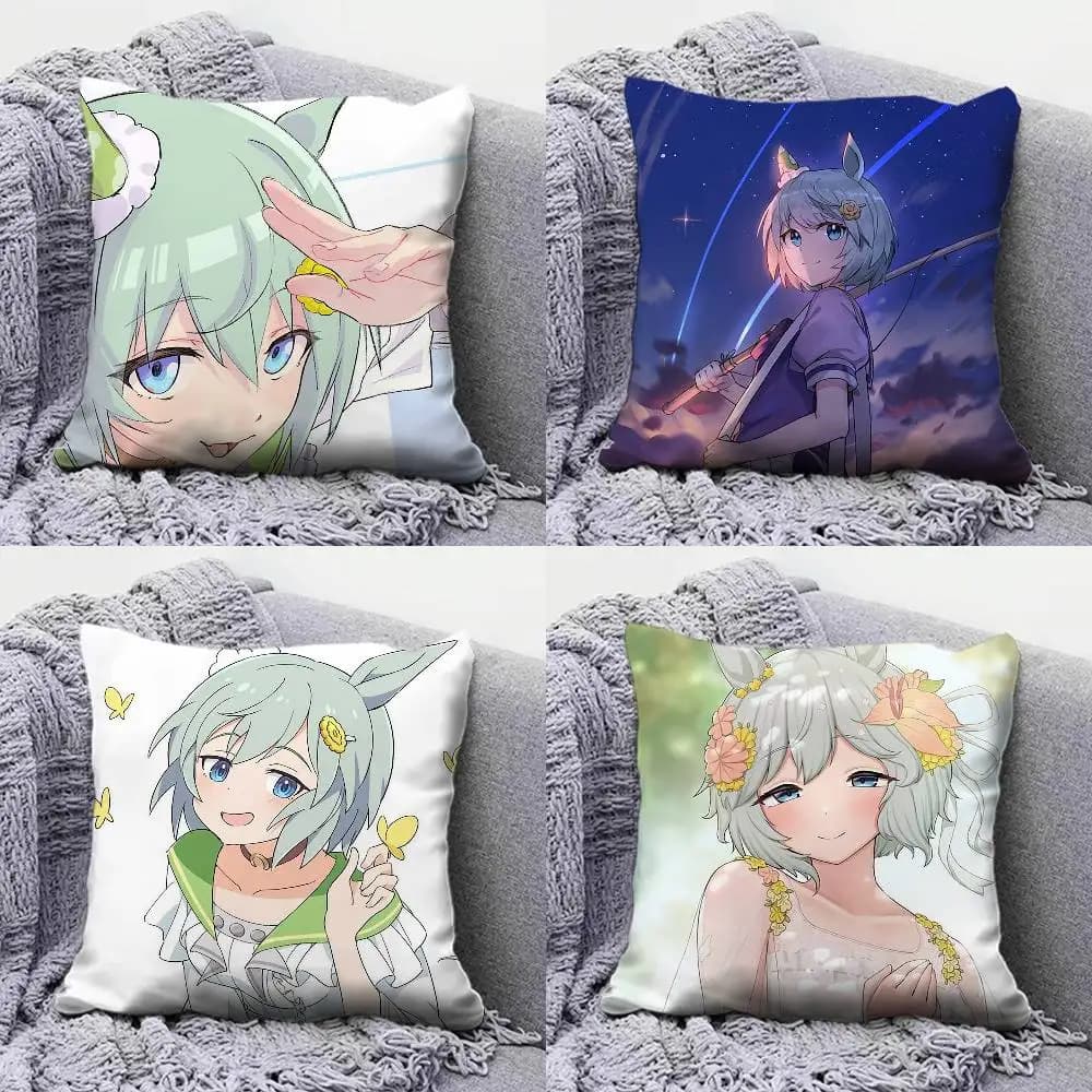 Seiun Sky Uma Musume Copricuscini per Divano e Federe Decorative Personalizzate