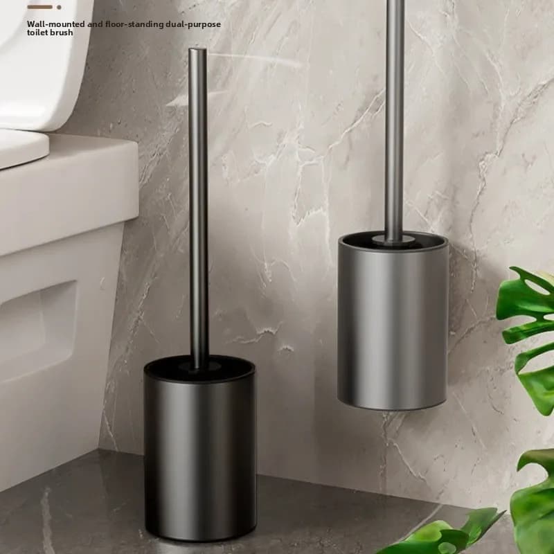 Scopino per WC senza macchie cieche per pulire il WC Scopino per WC a parete Strumento per la pulizia del bagno domestico