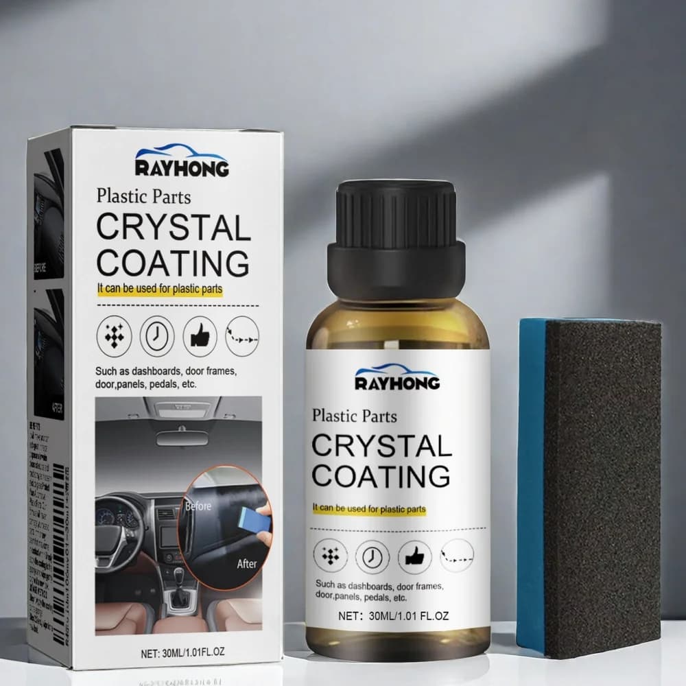 30ml Interni Parti in plastica Agente per ricostruzione Rivestimento in cristallo Cera Plastica rinnovata Ripristina Manutenzione auto liquida a lunga durata