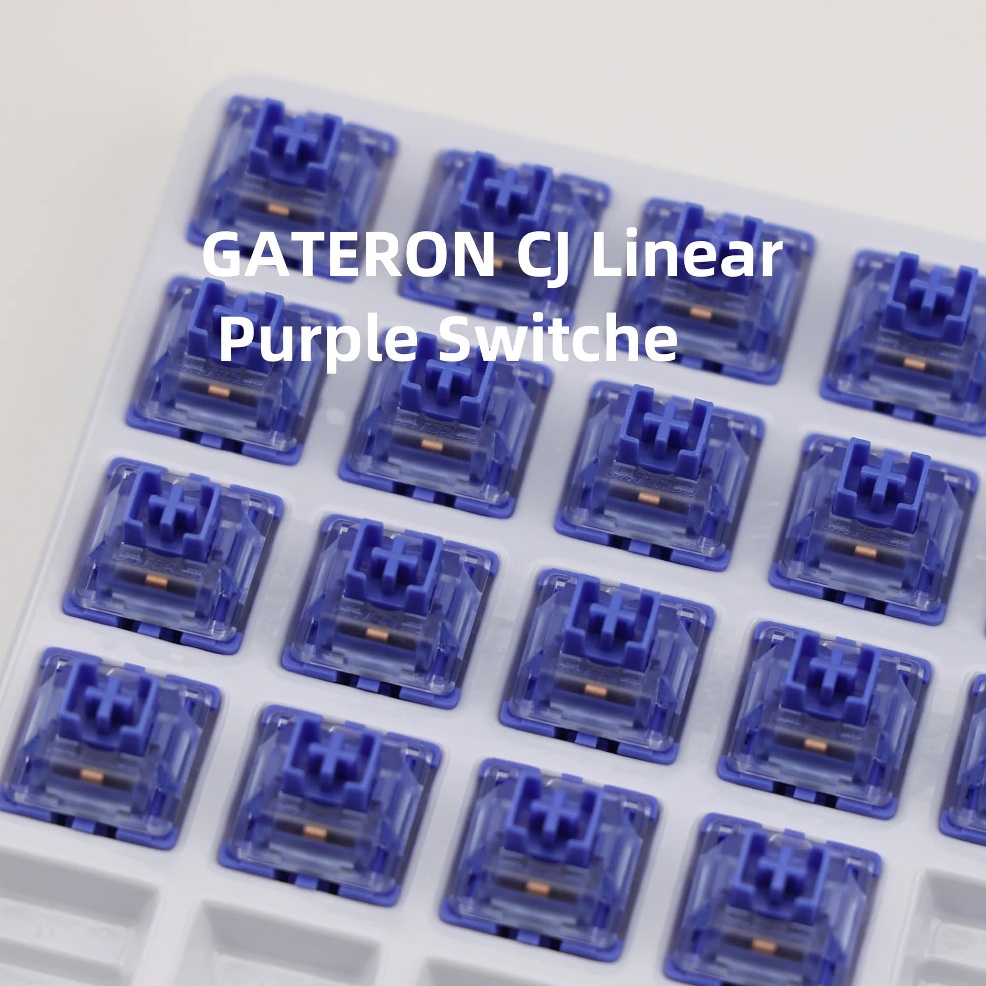 GATERON R Linear 45g 50g POM 3 pin 5 pin Purple R Custom mechanical keyboard switch GK61 RK61
