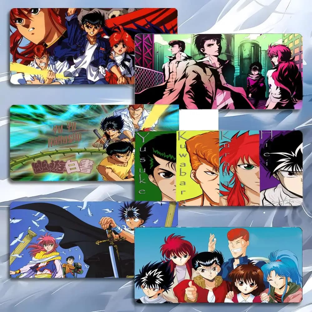 Tappetino per mouse classico Y-YuYu Hakusho Anime, tappetino per mouse grande da gioco con bordi rinforzati, tappetino da scrivania per PC