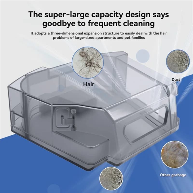 B43C Dust Box Replacement For Roborock Q8 Max/Q8 Max+ /Q5 Pro/Q5 Pro+ Vacuum Cleaner Trash Bin Part