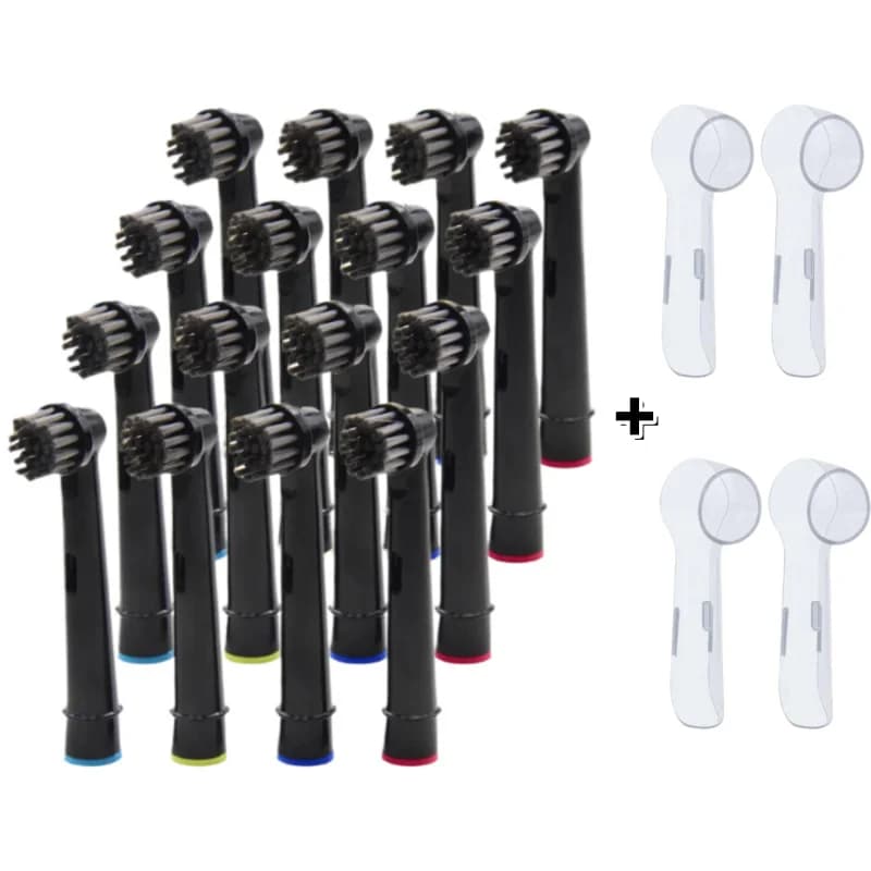 Bamboo Charcoal Replacement Brush Head Charcoal Infused Bristles Refill for Oral B Vitality Triumph ProfessionalCare Pro Series