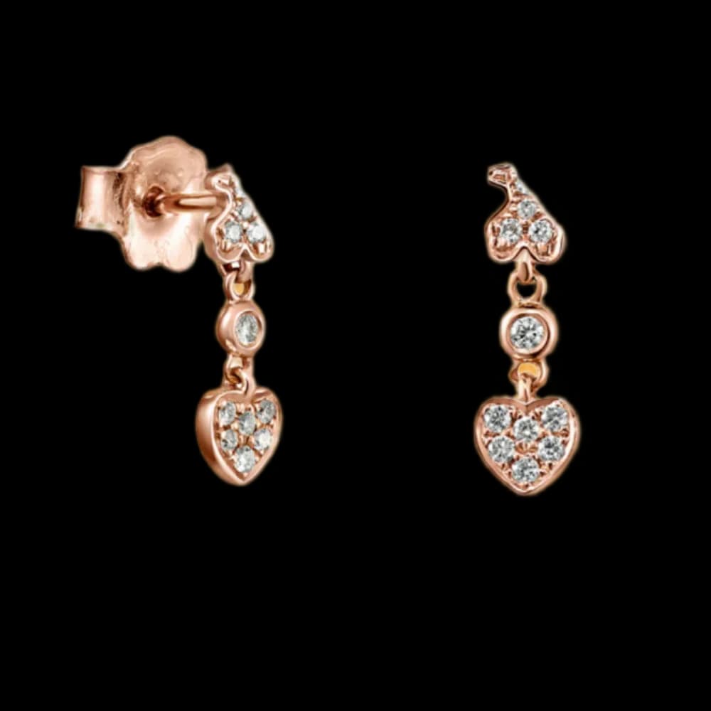 S925 Silver Earrings with velvet and flamenco inspired pattern