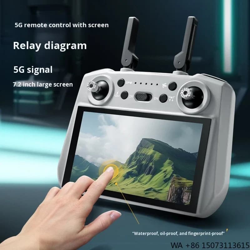 Beginner 4K HD, 7.2 inch screen 3KM RC GPS to avoid obstacles