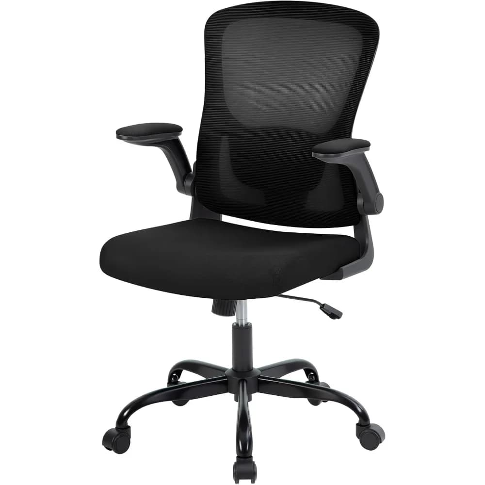 Sedia da gioco in rete con 120 ° Sedia da lavoro con braccioli per studio, comoda sedia direzionale per computer, sedia in rete per ufficio domestico Stu