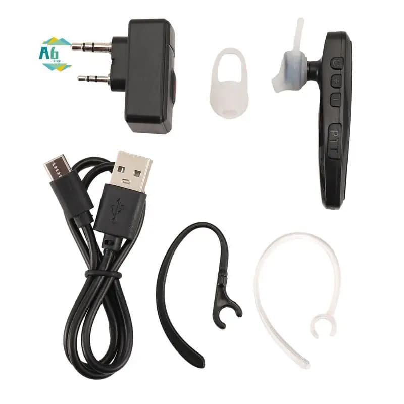 A60F-Walkie Talkie Wireless Bluetooth PTT Auricolare Auricolare Vivavoce Spina K Per KENWOOD Microfono Auricolare Adattatore Durevole
