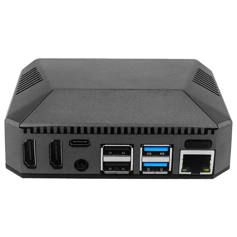 Custodia in lega di alluminio Raspberry PI 4B, ventola integrata a temperatura controllata con piastra di espansione, custodia protettiva ARGON ONE in metallo