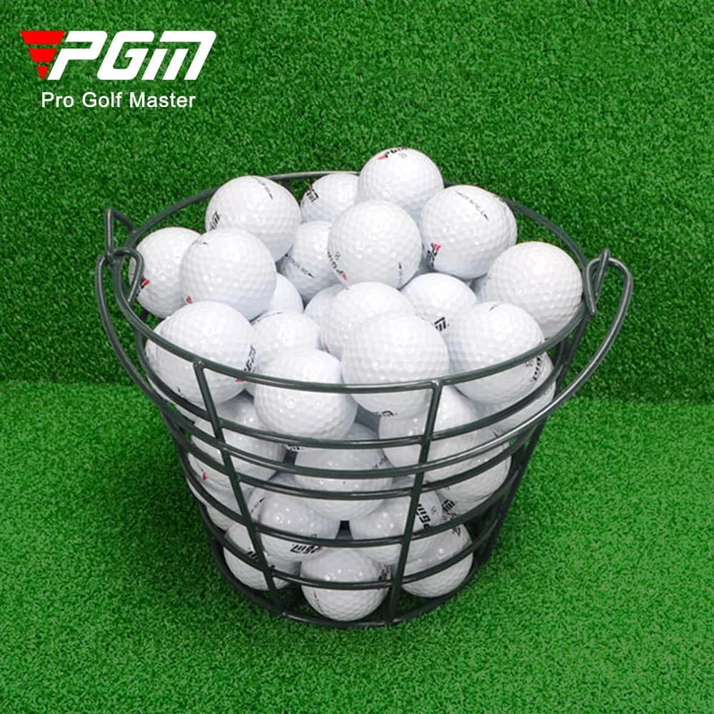 PGM Golf Ball Basket Holds 100 Balls, Multi-purpose Portable Golf Ball Storage Frame for Driving Range Training Practice