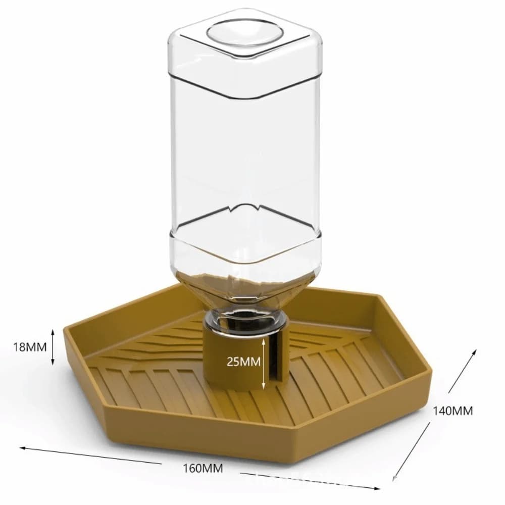 Feeding Supplies Automatic Turtle Food Bowl Anti-slip Small Reptiles Water Feeder Bowl Plastic Water Dispenser Reptiles Pet