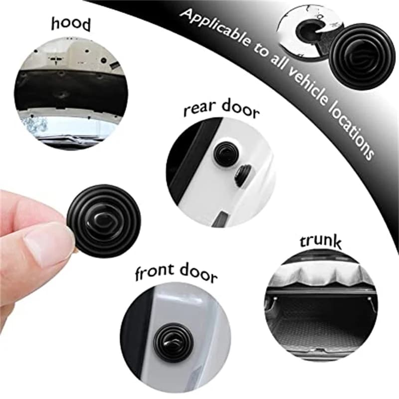 Car Door Mesh Pads Silent Zerbino Anti-collision Silicone For Ioniq 5 Accessories Suzuki Swift Jetta Mk6 Carpets Haval Dargo