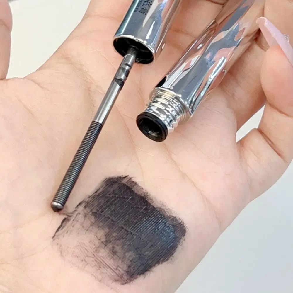 New Small Steel Pipe Mascara Natural Black 3D Silk Fiber Primer for Eyelashes Not Cosmetic Swabs for Long-Term Eyelash Extension