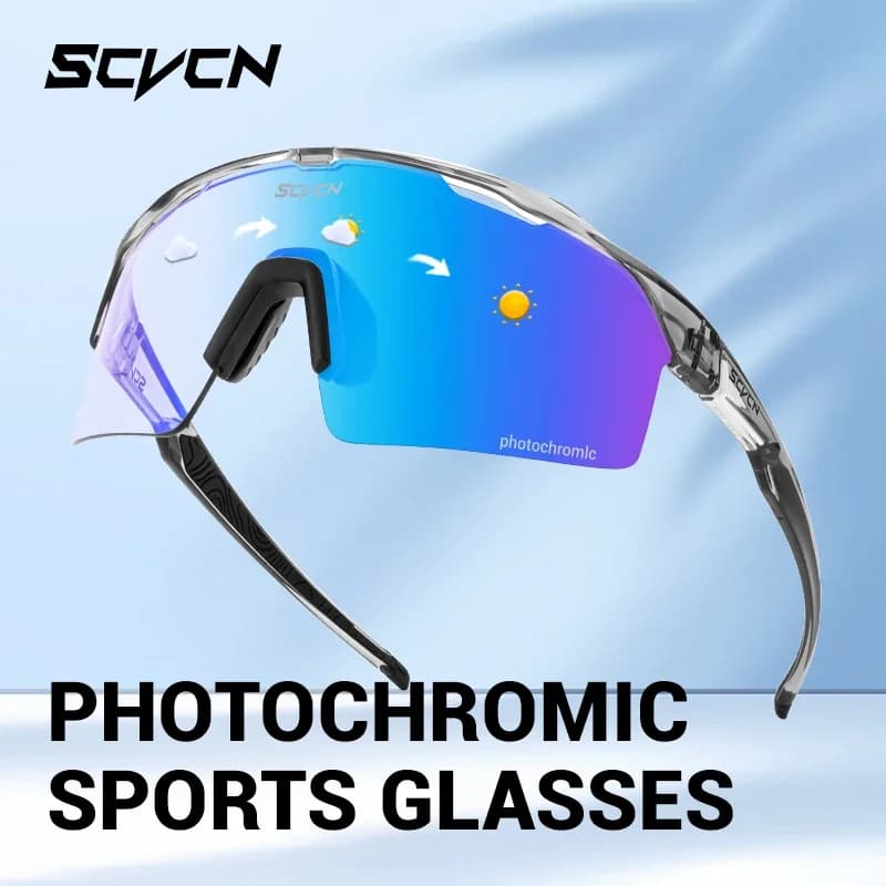 SCVCN Occhiali da sole da ciclismo fotocromatici per esterni Occhiali da MTB Occhiali da ciclismo UV400 Uomo Donna Occhiali sportivi da bicicletta da strada Nuovo