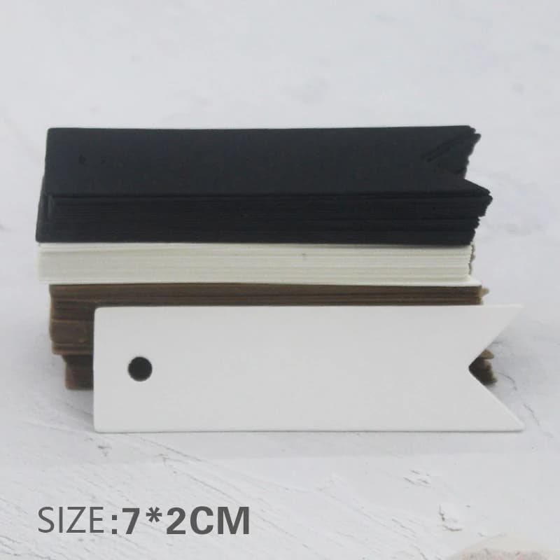 Etichetta di ringraziamento vuota Decorazione torta per regalo per ospiti di nozze Etichette Kraft per feste di compleanno Etichette di carta Carta per elenco regali