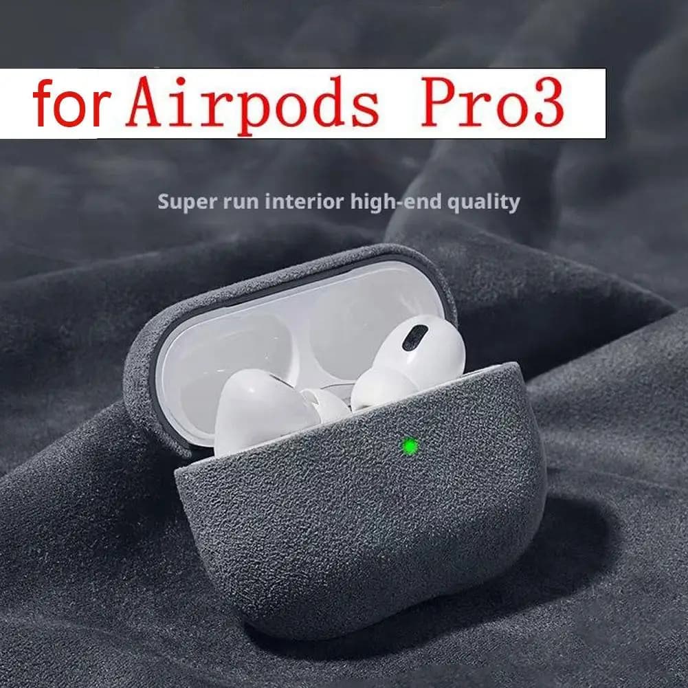 Suede Protective Case For AirPods Pro3 All Inclusive Bluetooth Headset Turn fur Cover Anti-Scratch Protective Case