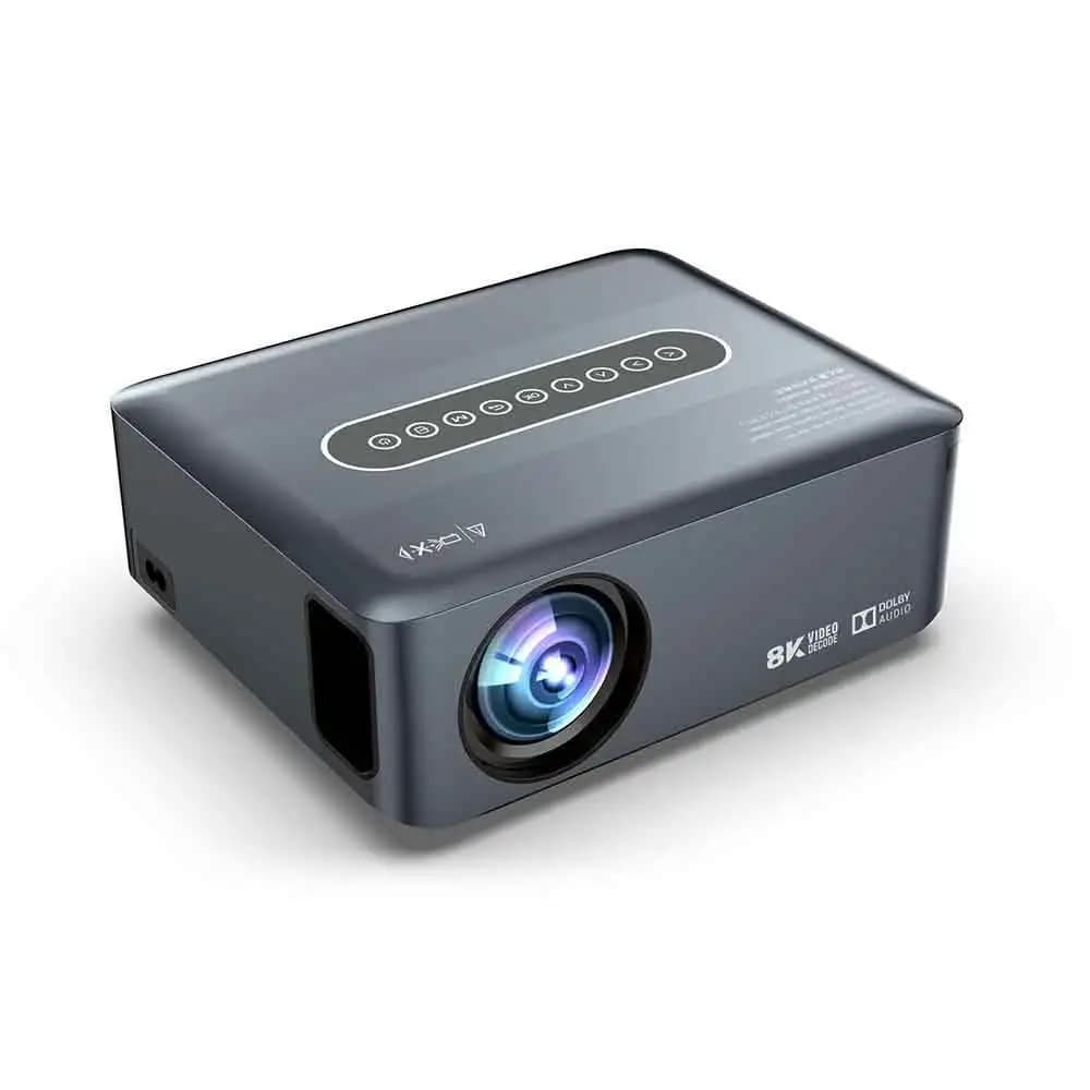 Yinzam X1 Proiettore intelligente Android 9.0 8K Nativo 1080P Video Home Proiettore LED Mini proiettori AI BT Controllo vocale DOLBY AUDIO