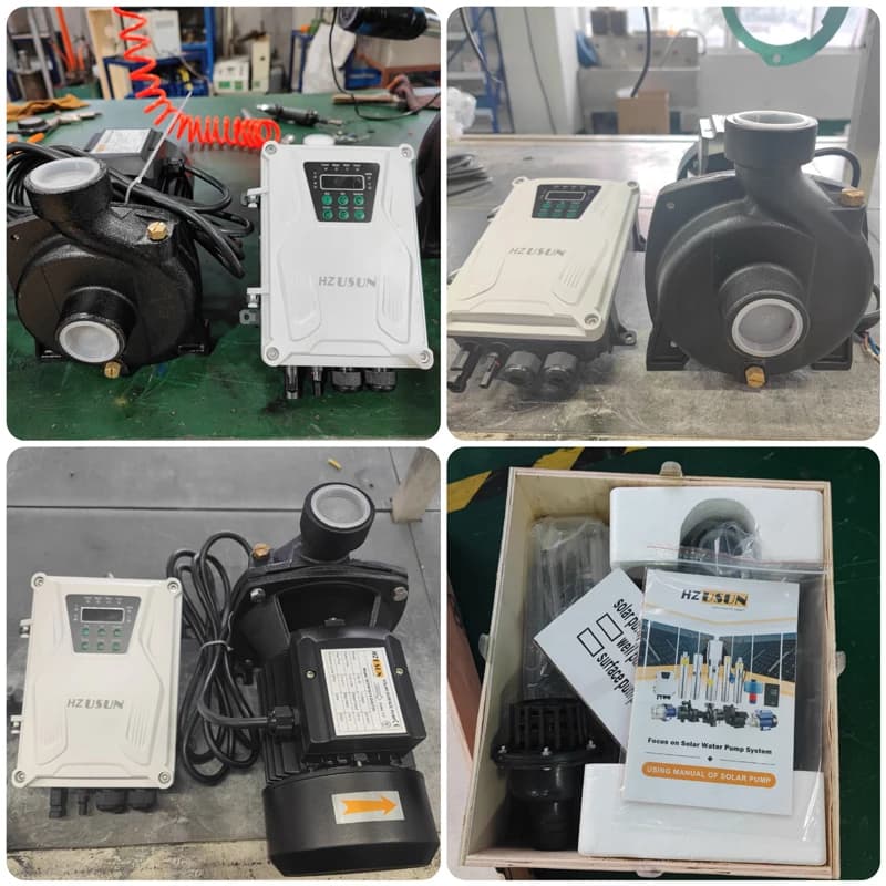 Allagamento da 1 HP utilizzando la pompa di superficie ad energia solare con controller ibrido per l'irrigazione agricola Pompa booster solare per serbatoio Jojo