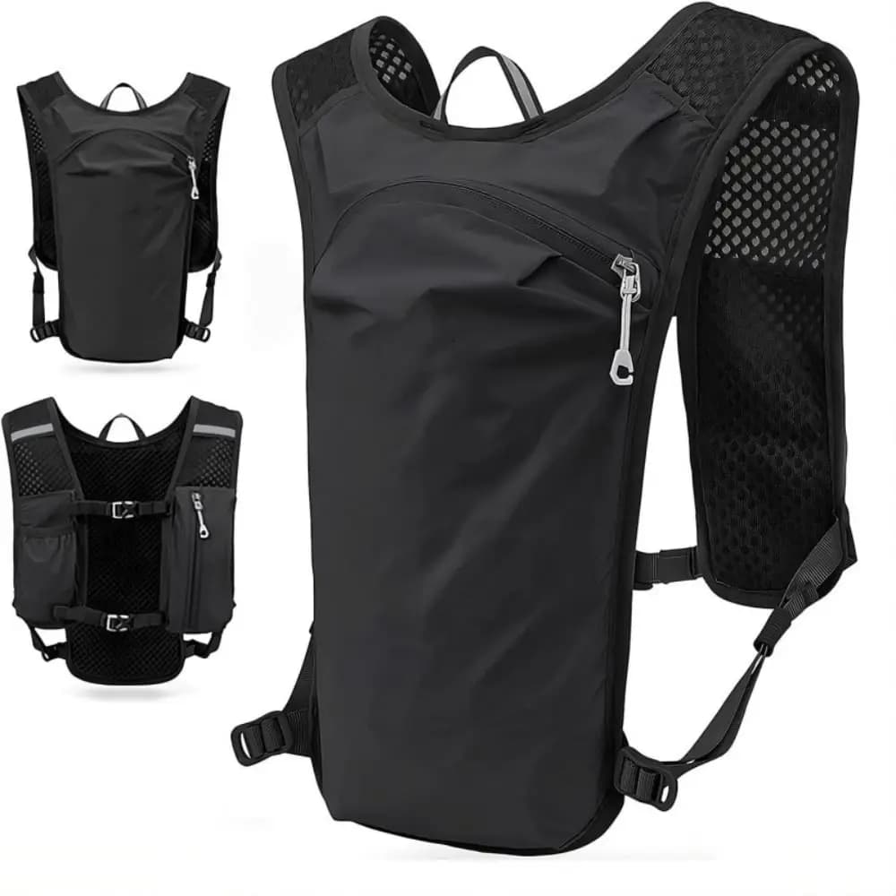 Breathable Hydration Vest Waterproof Multiple Pockets Running Backpack Nylon Material Ultra-light Water Pack Backpack Marathon