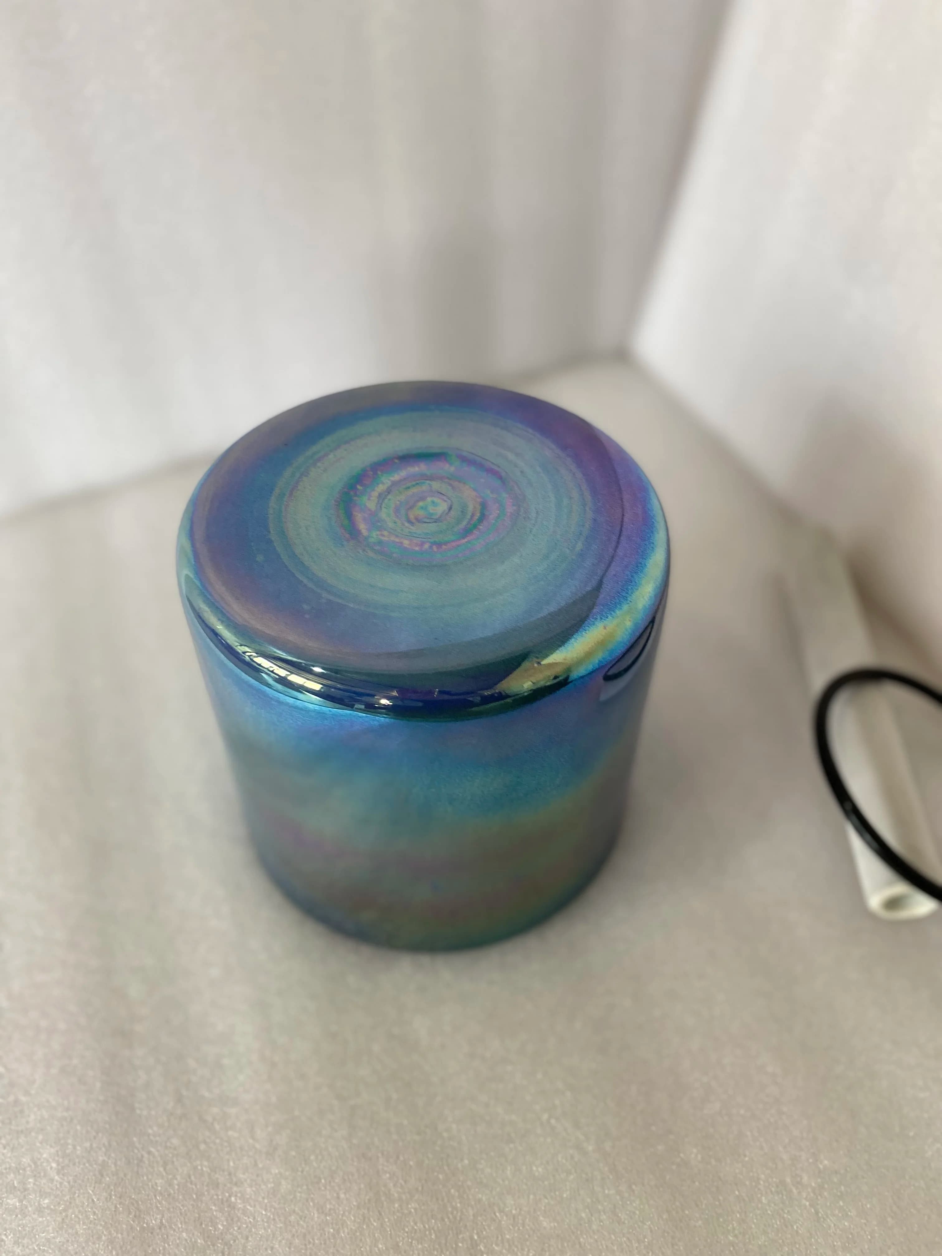 Crystal singing bowl 3rd octave G# note or A# note 432HZ Perfect pitch straight wall flat bottom bowl with alchemy colors