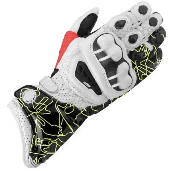 Alpine Gloves Motorcycle Leather Motos GP Racing Riding Track Anti-Fall Street Cycling Wearable Breathable Long Knight Equipment