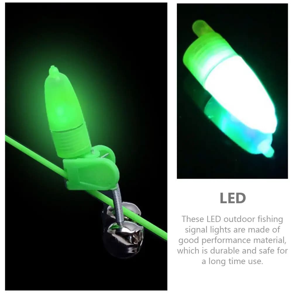 25 luci LED impermeabili per allarme pesca notturna, lampade di segnalazione per pesca all'aperto, regali pratici per anziani e amici